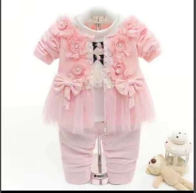 Baby Girl Fashion Three-Piece Set