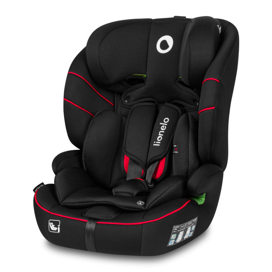 Lionelo Levi I-Size Premium Car Seat (76-150cm) - Sporty Black Edition