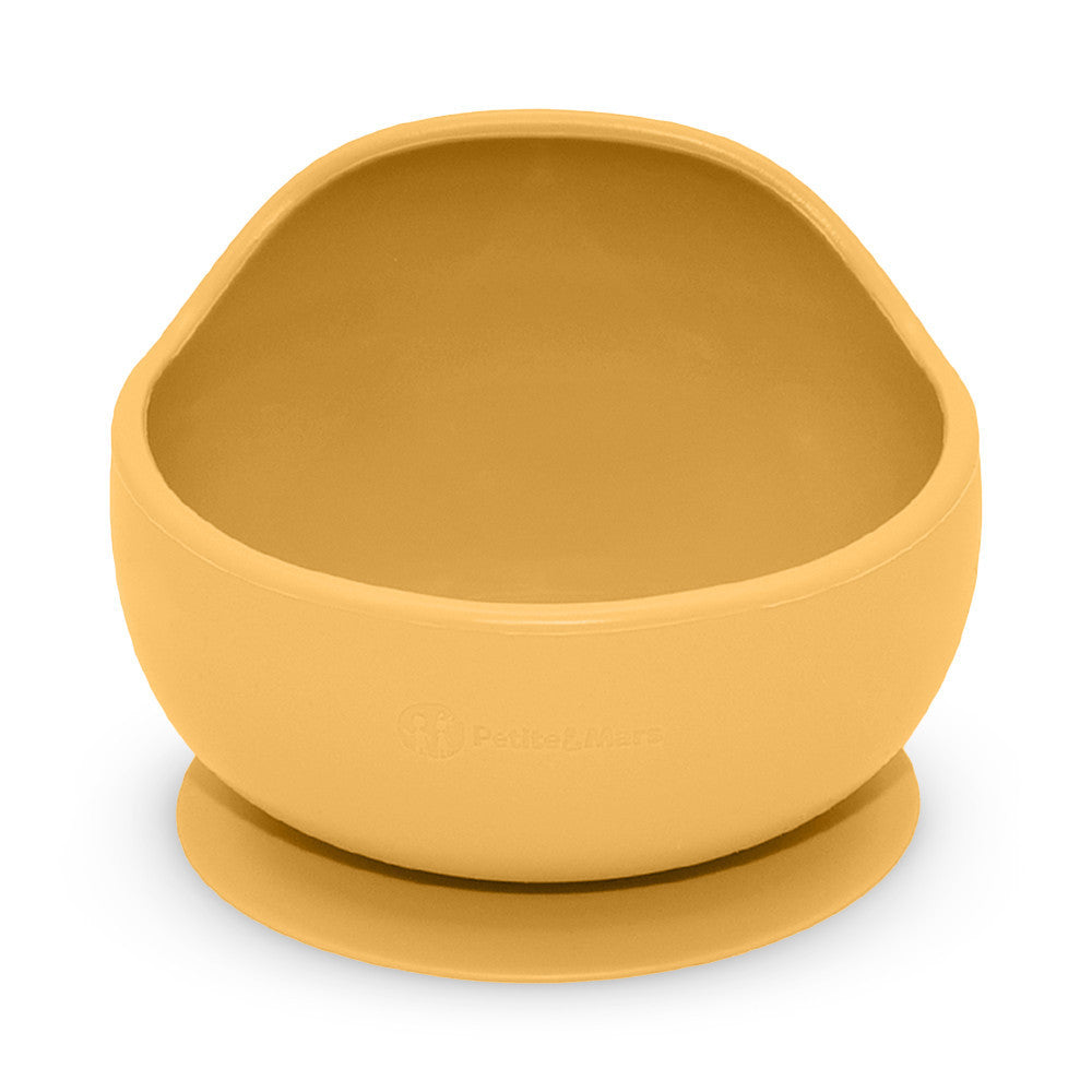 Petite&Mars Premium Silicone Bowl with Suction Cup - Intense Ochre Take&Match Collection