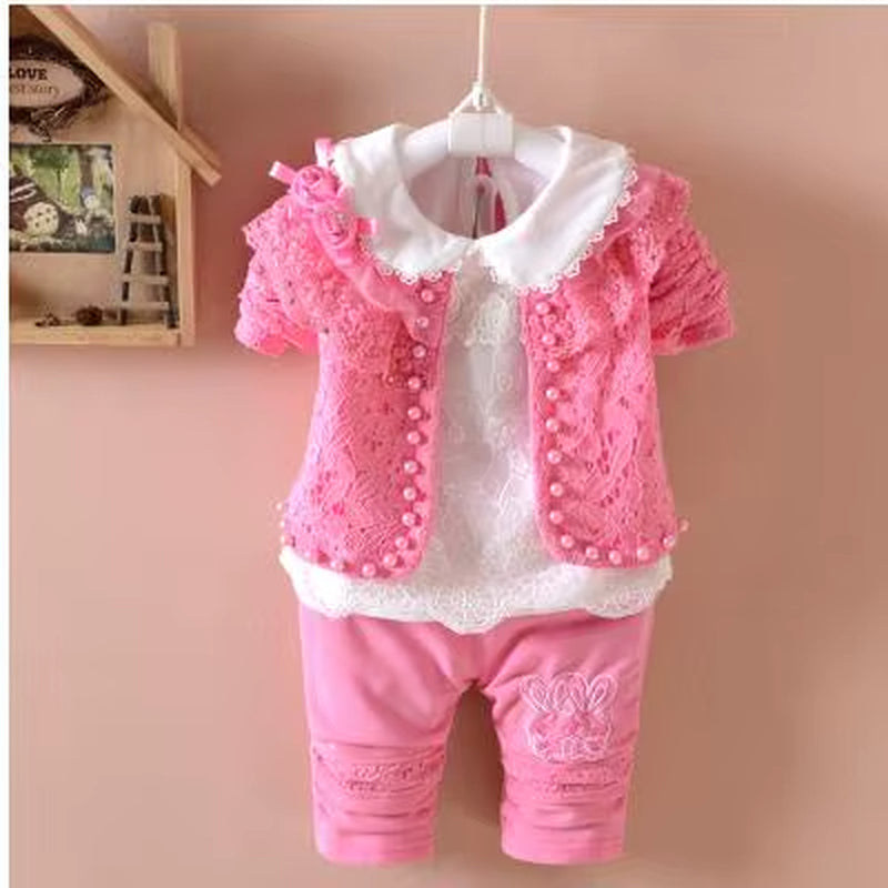 Baby Girl Fashion Three-Piece Set