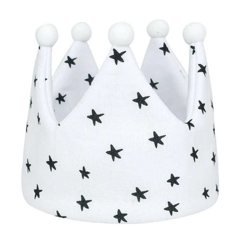 Star Crown Baby Hat Photography Props Autumn Winter Knit Newborn Baby Girl Boy Hat Turban Infant Crown Birthday Party Hat Cap