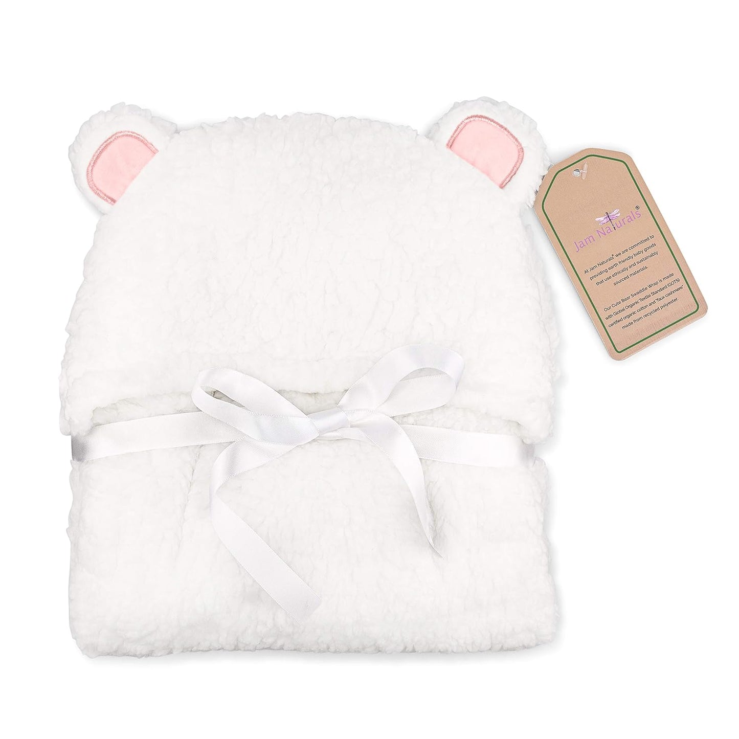 - Baby Swaddle Blanket, Cute Bear Organic Receiving Swaddling Wrap, Newborn Baby Girl Soft Plush Registry Gift (Pink 0-3)