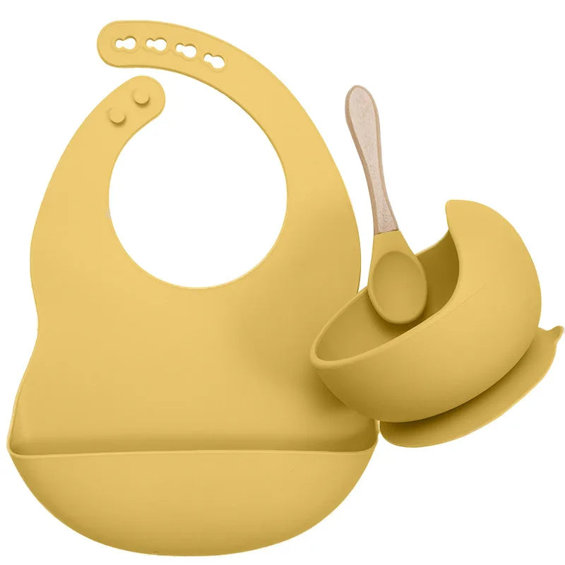 Premium Silicone Baby Feeding Tableware Set - Complete Mealtime Solution