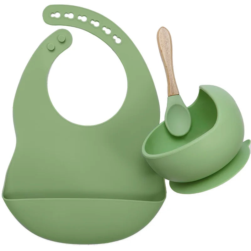 Premium Silicone Baby Feeding Tableware Set - Complete Mealtime Solution