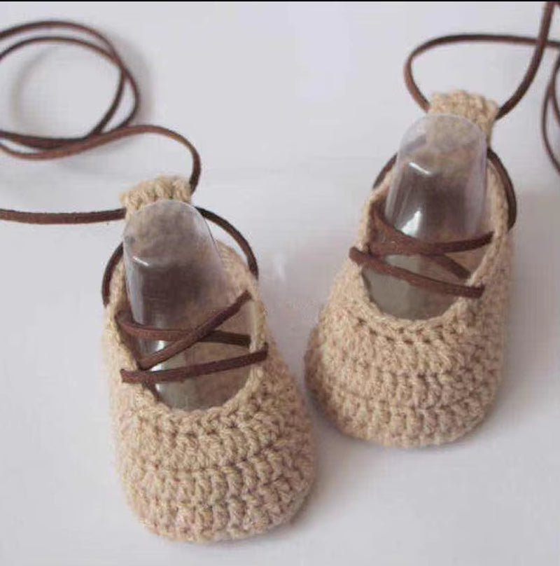 Crochet Baby Shoes, Baby Girl White , Baby Toddler Shoes