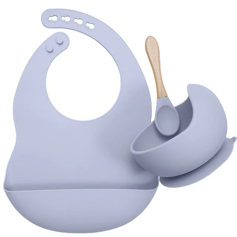 Premium Silicone Baby Feeding Tableware Set - Complete Mealtime Solution