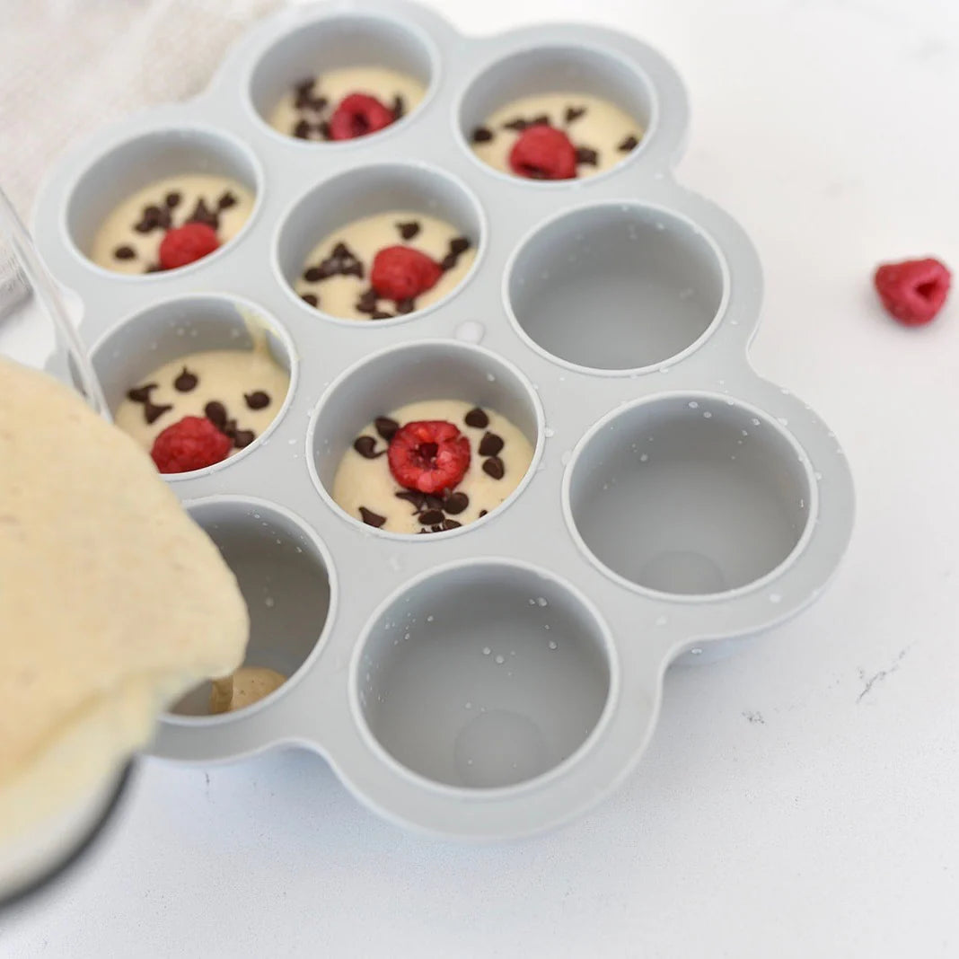 2.5 Oz Baby Food and Puree Freezer Storage Tray - 10 Portion - Grey