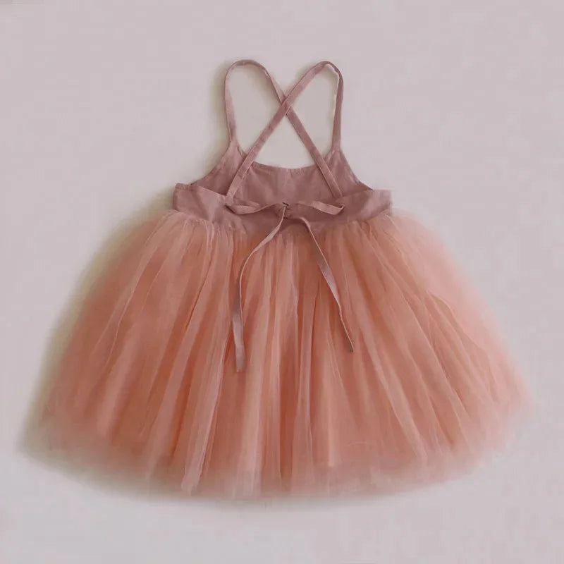 Princess Baby Girl Dress Summer Backless Baby Girls Birthday Dress for 0-4Y Baby Girl Tutu Dress Toddler Girl Clothes