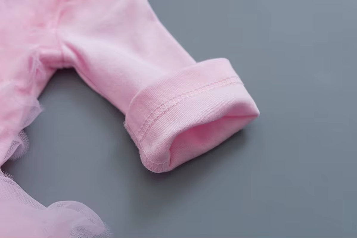 Ruffles Baby Girl Party Dress Autumn Long Sleeve Kids Girls Lace Princess Dresses for Newborn Clothing Sets