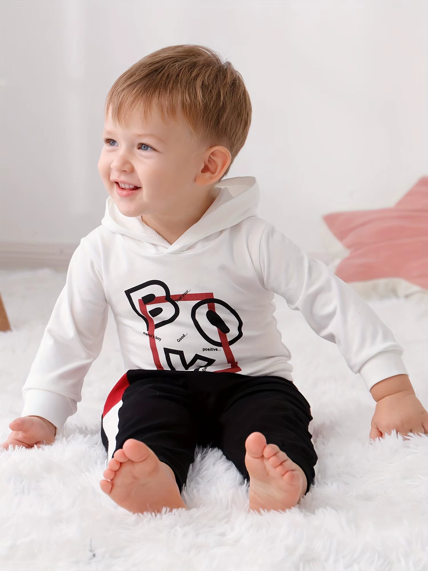 Baby Toddler Boy Clothes Fall Winter Outfit Long Sleeve Sweatshirts Pants Set 6-24 Months Boy Clothes