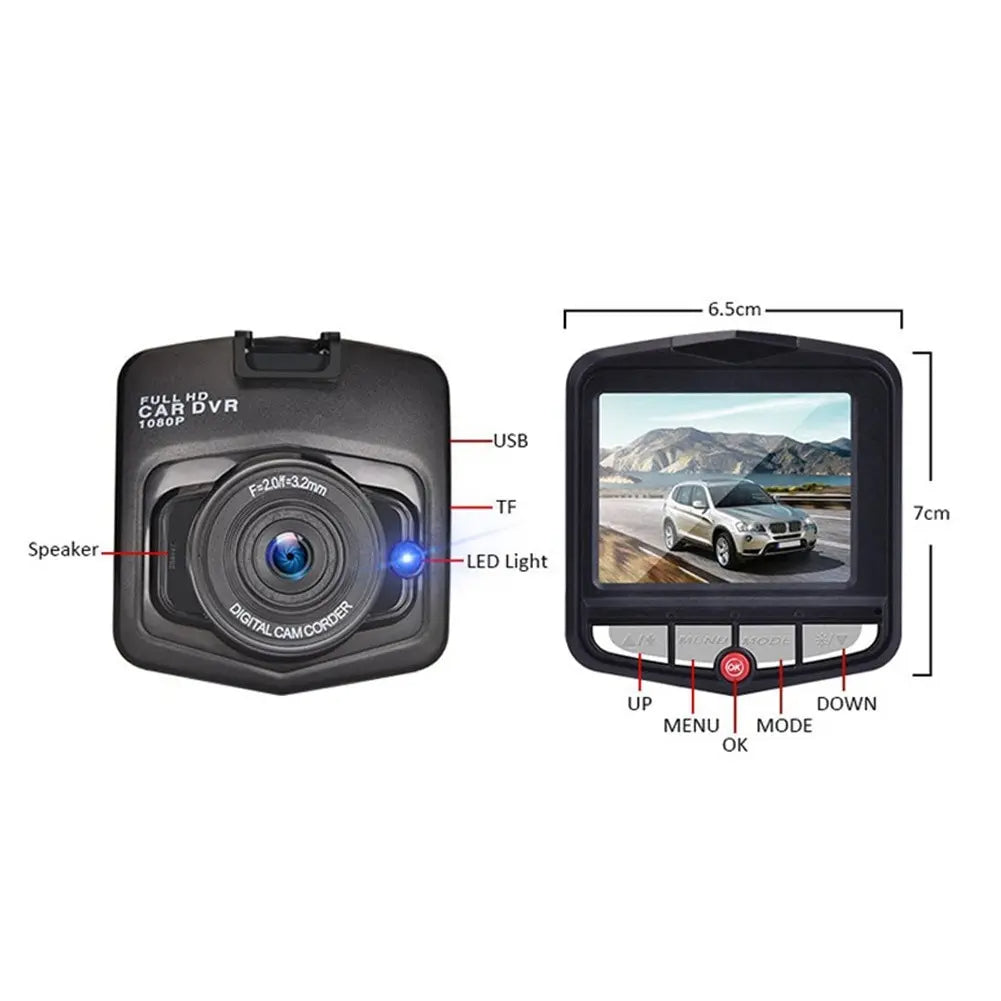 Premium Car DVR Dashcam HD 1080P - Professional Security System