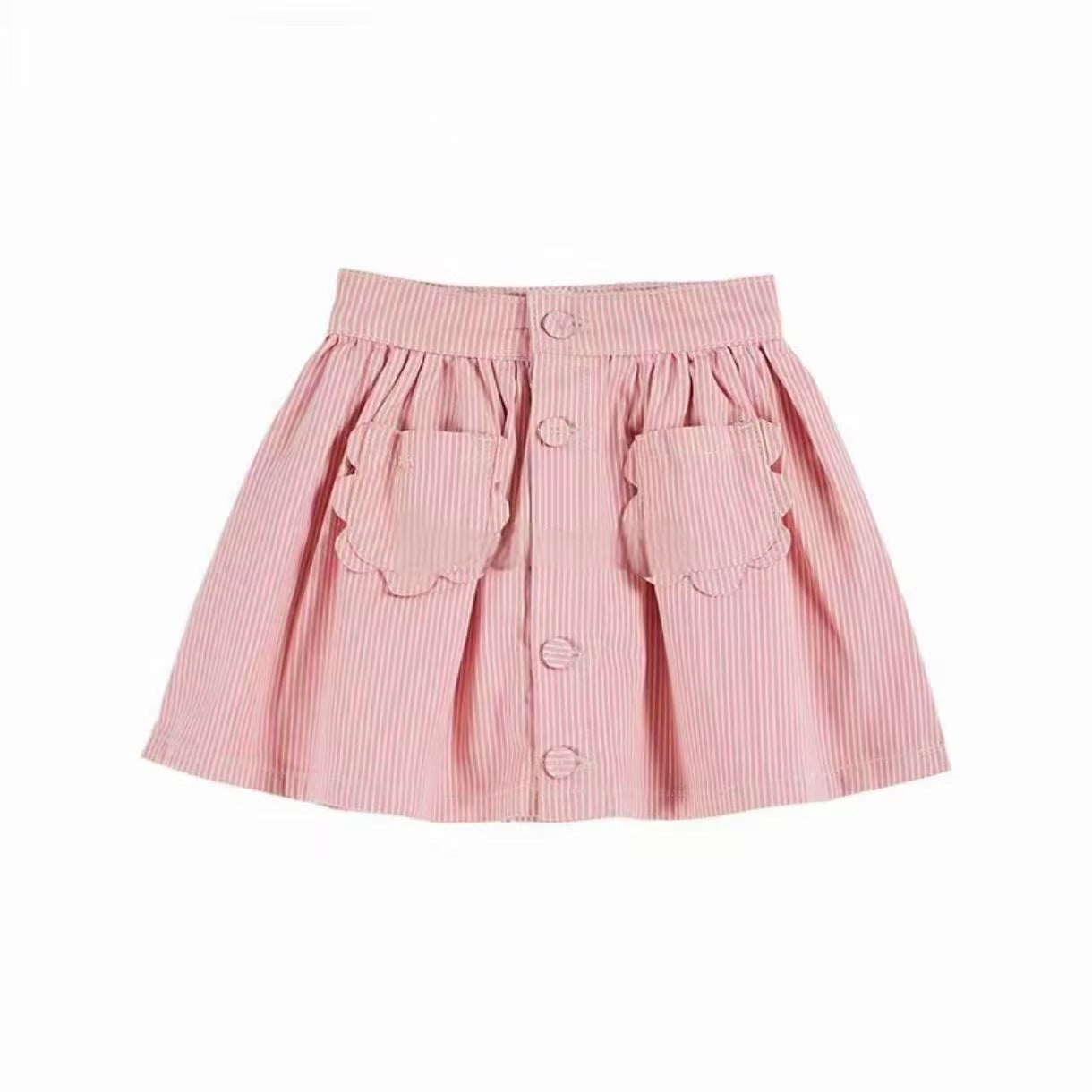 Printed Kids Pleated Blouse Top Shorts Set 2025 Summer EM Brand Embroidery Girl Princess Dress Denim Overalls Pant Children Set