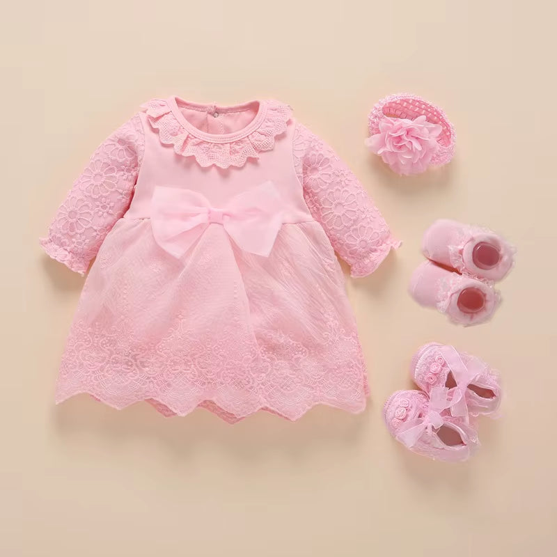 New Born Baby Girl Clothes 2019 Vestidos Christening Dress for Baby Girl Cotton Princess Baby White Baptism Dresses 3 6 9 Months