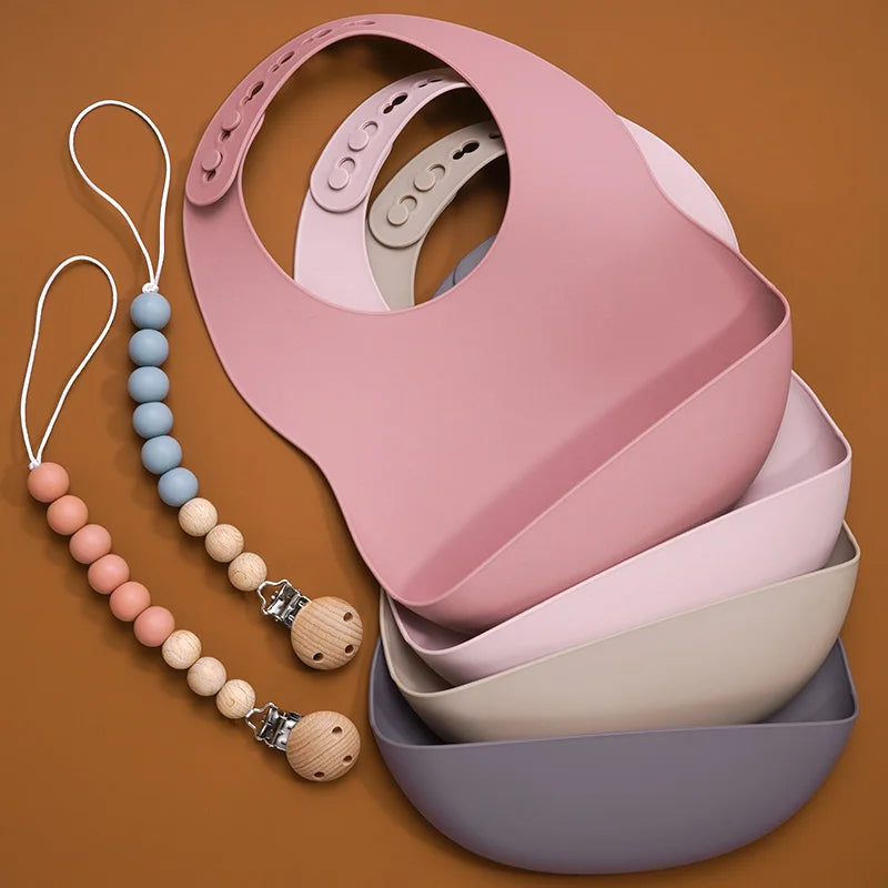 Premium Silicone Baby Feeding Tableware Set - Complete Mealtime Solution