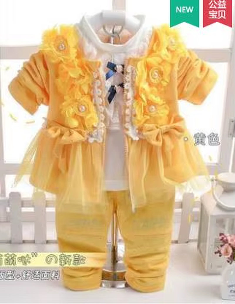 Baby Girl Fashion Three-Piece Set
