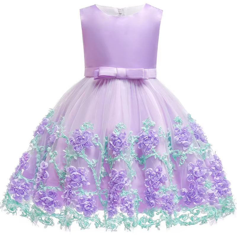 Baby Kids Tutu Birthday Princess Party Dress for Girls Infant Lace Children Elegant Dress Clothing for Girl Baby Girls Clothes