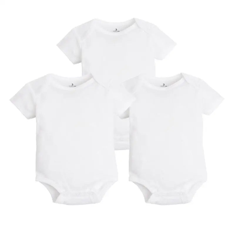 3 Pcs/Lot Baby Bodysuits Spring Summer Baby Girl Clothes Newborn Baby Clothing Set 100% Cotton Infant Boy Girl Pajamas Clothes