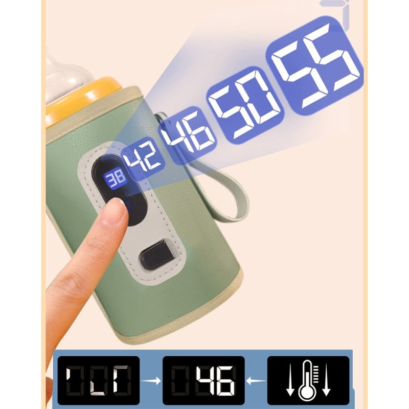 Premium Portable Baby Bottle Warmer - 24-Hour Heat Retention System