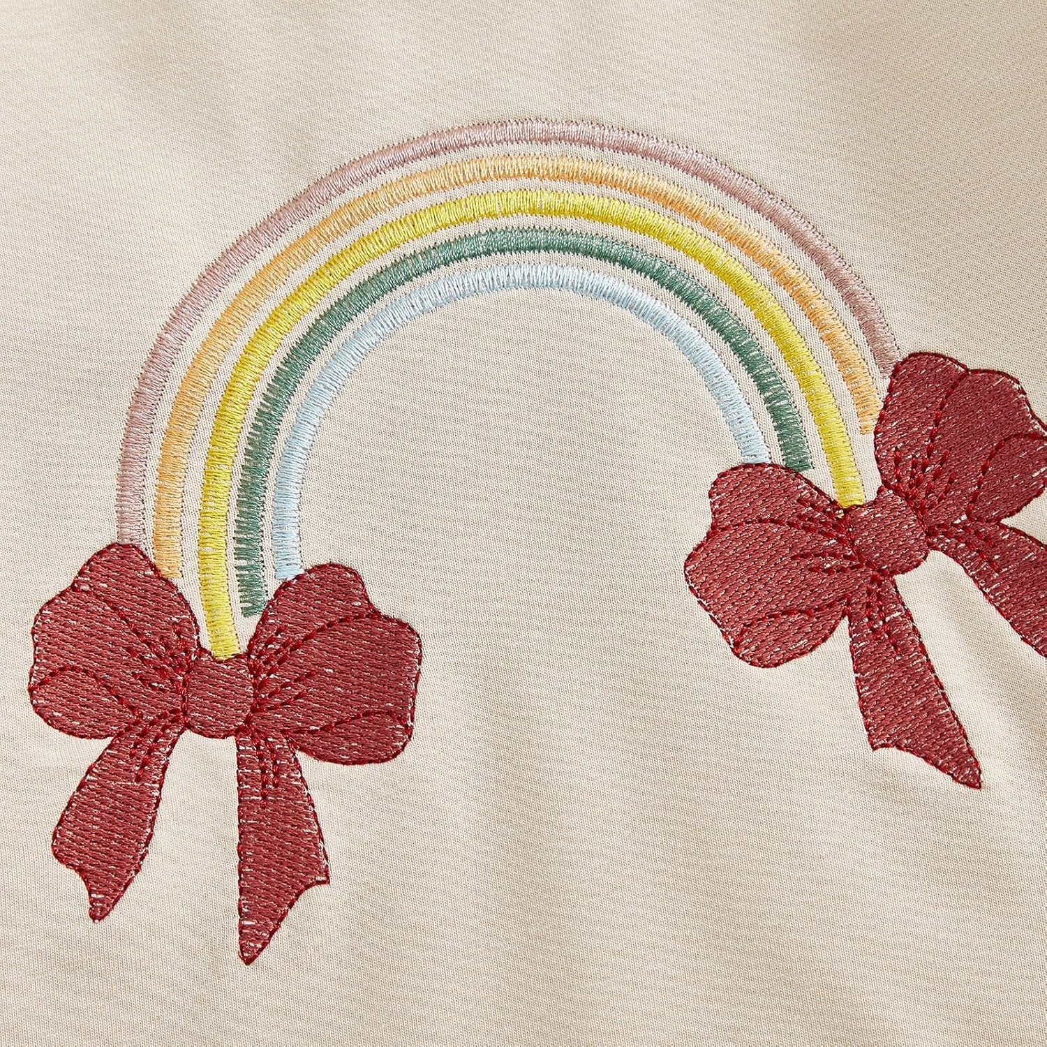 Newborn Baby Girls Clothes Cotton Suit Cute Baby Kid Infant Toddler Play Wear Rainbow Outfits