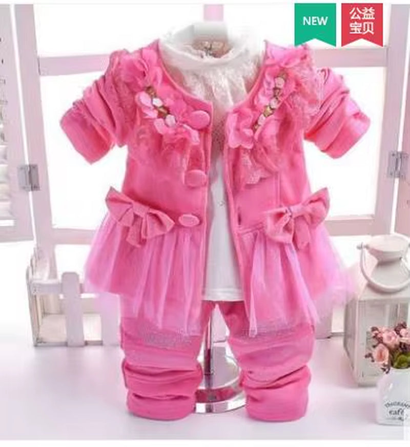 Baby Girl Fashion Three-Piece Set