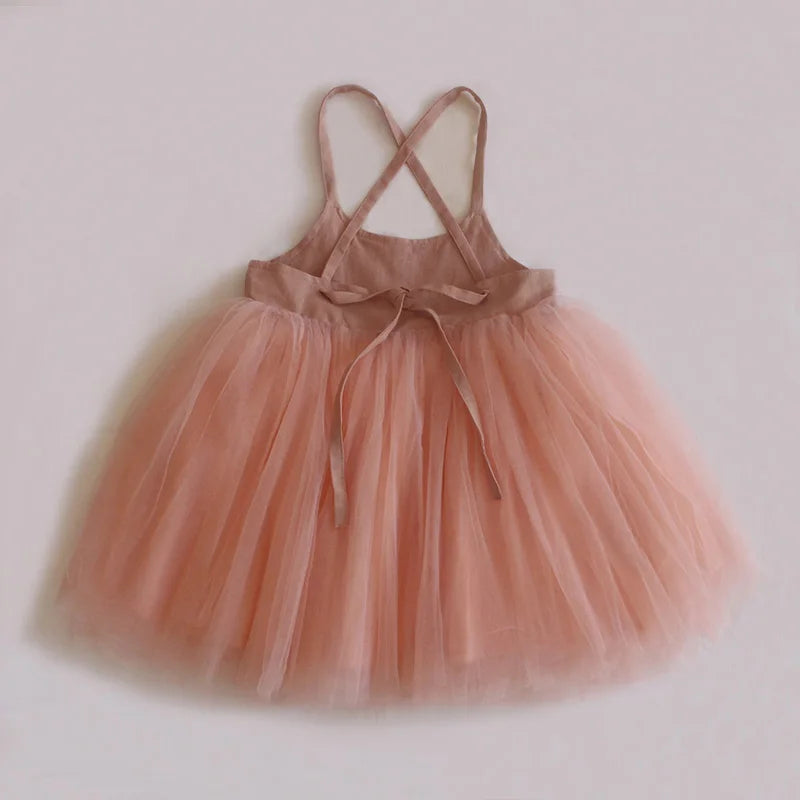 Princess Baby Girl Dress Summer Backless Baby Girls Birthday Dress for 0-4Y Baby Girl Tutu Dress Toddler Girl Clothes