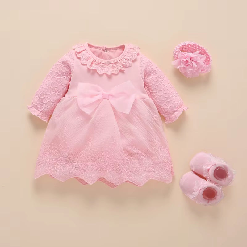 New Born Baby Girl Clothes 2019 Vestidos Christening Dress for Baby Girl Cotton Princess Baby White Baptism Dresses 3 6 9 Months