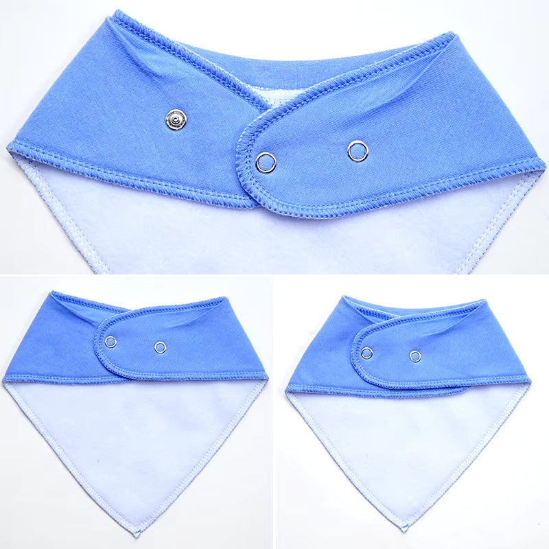4Pcs Triangle Pure Color Baby Bibs Bandana Soft Baby Boy Baby Girl Wrap Multi-Use Feeding Burp Cloth Scarf Baby Accessories