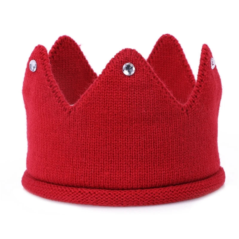 Star Crown Baby Hat Photography Props Autumn Winter Knit Newborn Baby Girl Boy Hat Turban Infant Crown Birthday Party Hat Cap
