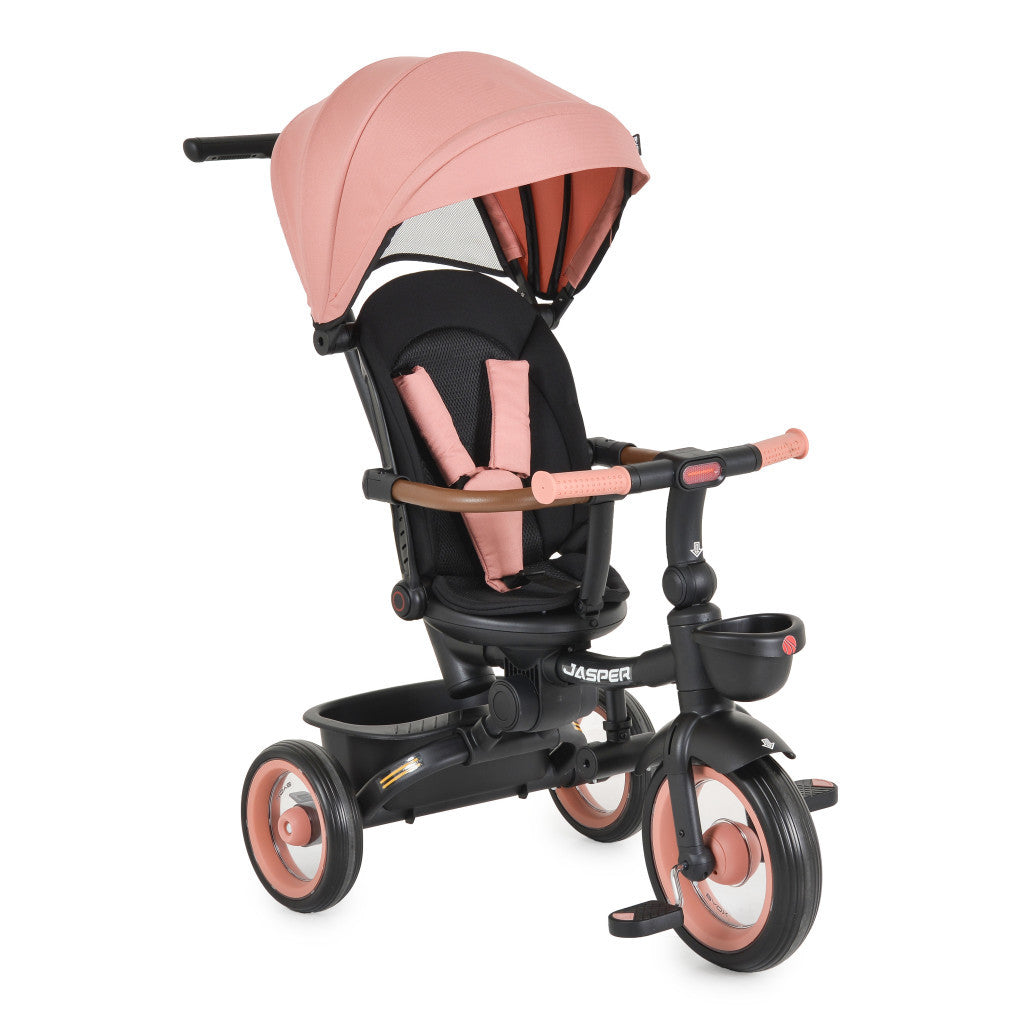 Byox Jasper Premium Foldable Tricycle - Rose Pink Luxury Edition