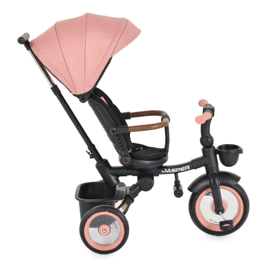 Byox Jasper Premium Foldable Tricycle - Rose Pink Luxury Edition