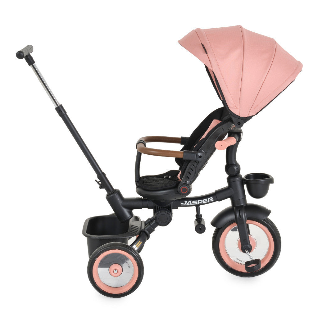 Byox Jasper Premium Foldable Tricycle - Rose Pink Luxury Edition