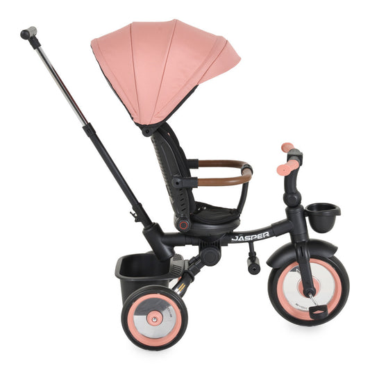 Byox Jasper Premium Foldable Tricycle - Rose Pink Luxury Edition