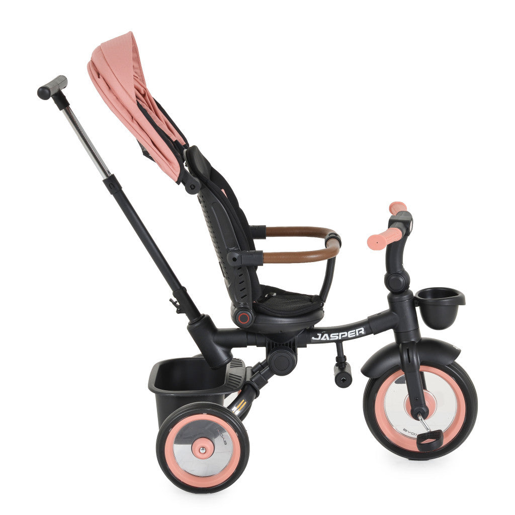 Byox Jasper Premium Foldable Tricycle - Rose Pink Luxury Edition