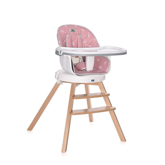 Lorelli Napoli Premium Rotatable High Chair - Pink Bears Enchantment