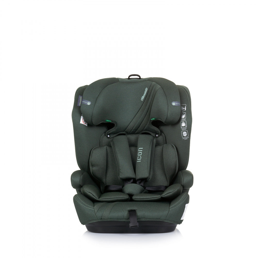 Chipolino Icon Premium I-Size Car Seat 76-150cm - Pastel Green Elegance