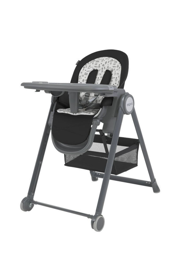 Espiro Penne Premium Multifunctional High Chair - Sophisticated Black Elite
