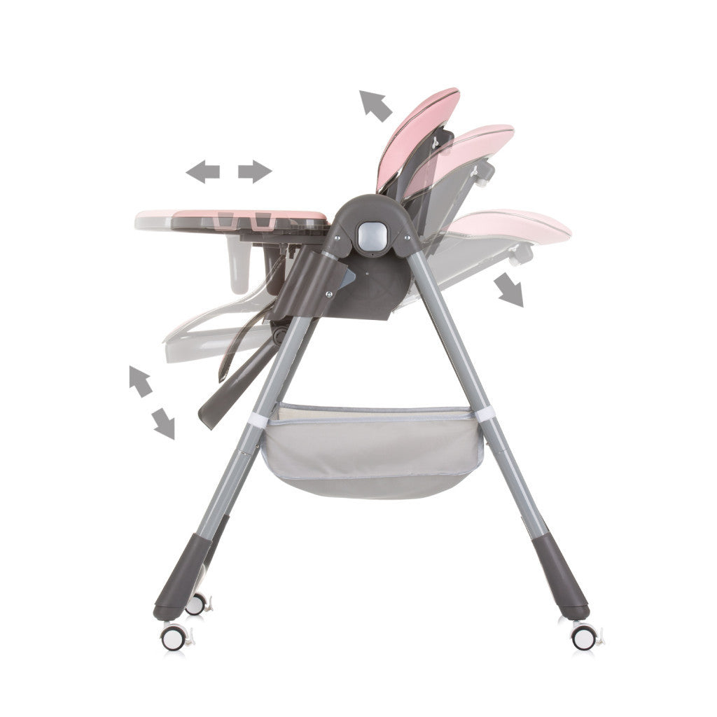 Chipolino First Spoon Premium Multifunctional High Chair - Flamingo Paradise