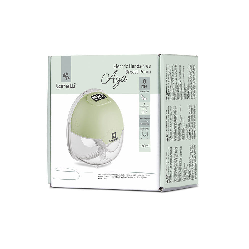 Lorelli Aya Premium Hands-Free Electric Breast Pump - Sophisticated Green
