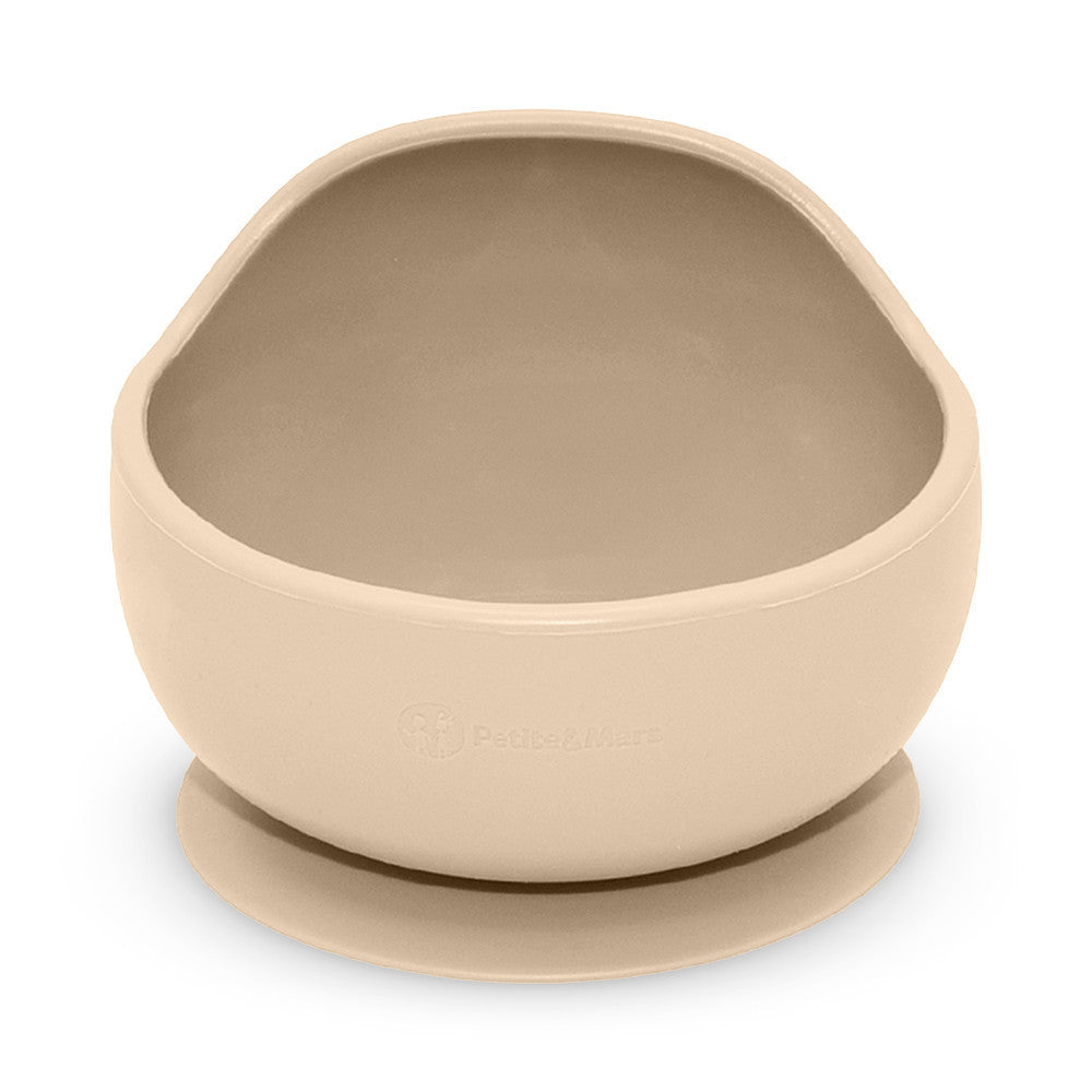Petite&Mars Premium Silicone Bowl with Suction Cup - Desert Sand Collection