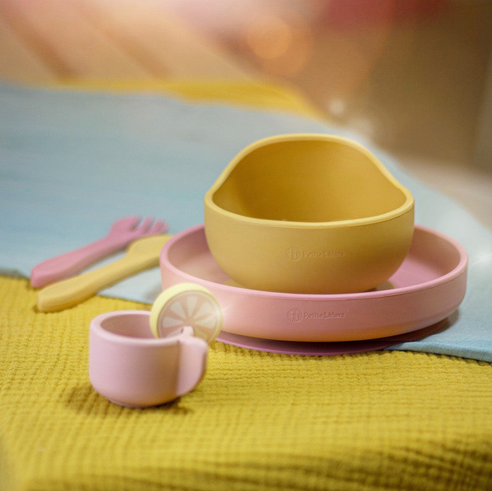 Petite&Mars Premium Silicone Bowl with Suction Cup - Intense Ochre Take&Match Collection