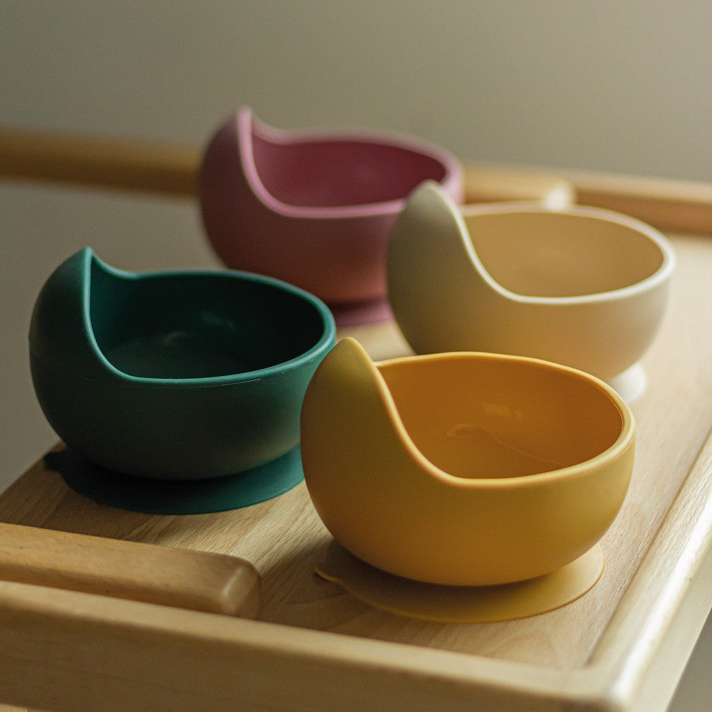 Petite&Mars Premium Silicone Bowl with Suction Cup - Intense Ochre Take&Match Collection