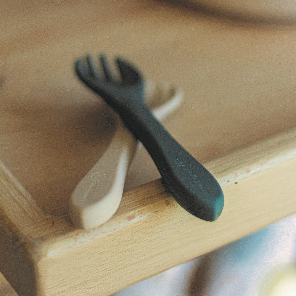 Petite&Mars Premium Silicone Utensils - Desert Sand Take&Match Collection (6+ months)