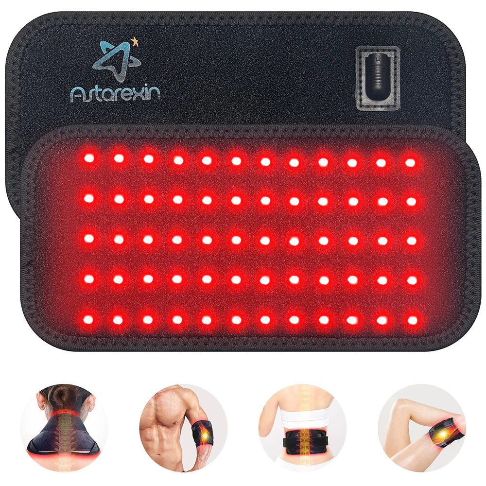 NNEOBA 60-LED Red Infrared Light Therapy Belt Black-1