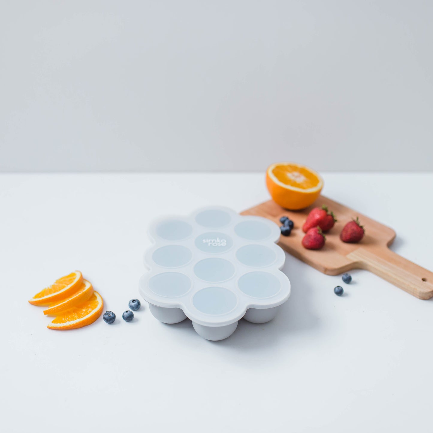 2.5 Oz Baby Food and Puree Freezer Storage Tray - 10 Portion - Grey