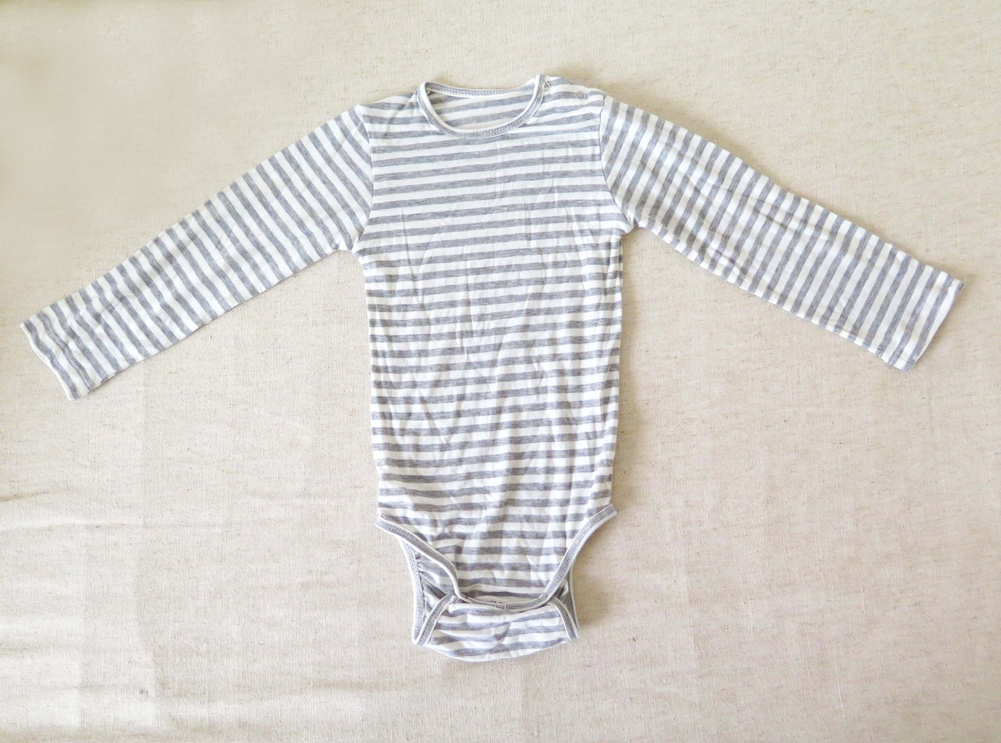 Striped Long Onesie
