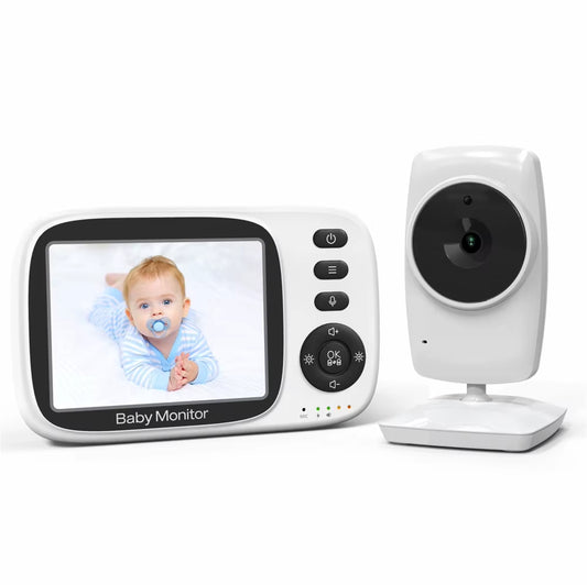 Video Baby Monitor 2.4G Wireless with 3.2 Inches LCD Two Way Audio Talk Night Vision Surveillance Security Camera Babyphone