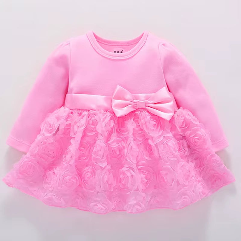 New Born Baby Girl Clothes 2019 Vestidos Christening Dress for Baby Girl Cotton Princess Baby White Baptism Dresses 3 6 9 Months