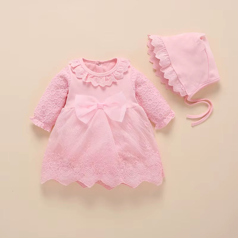 New Born Baby Girl Clothes 2019 Vestidos Christening Dress for Baby Girl Cotton Princess Baby White Baptism Dresses 3 6 9 Months
