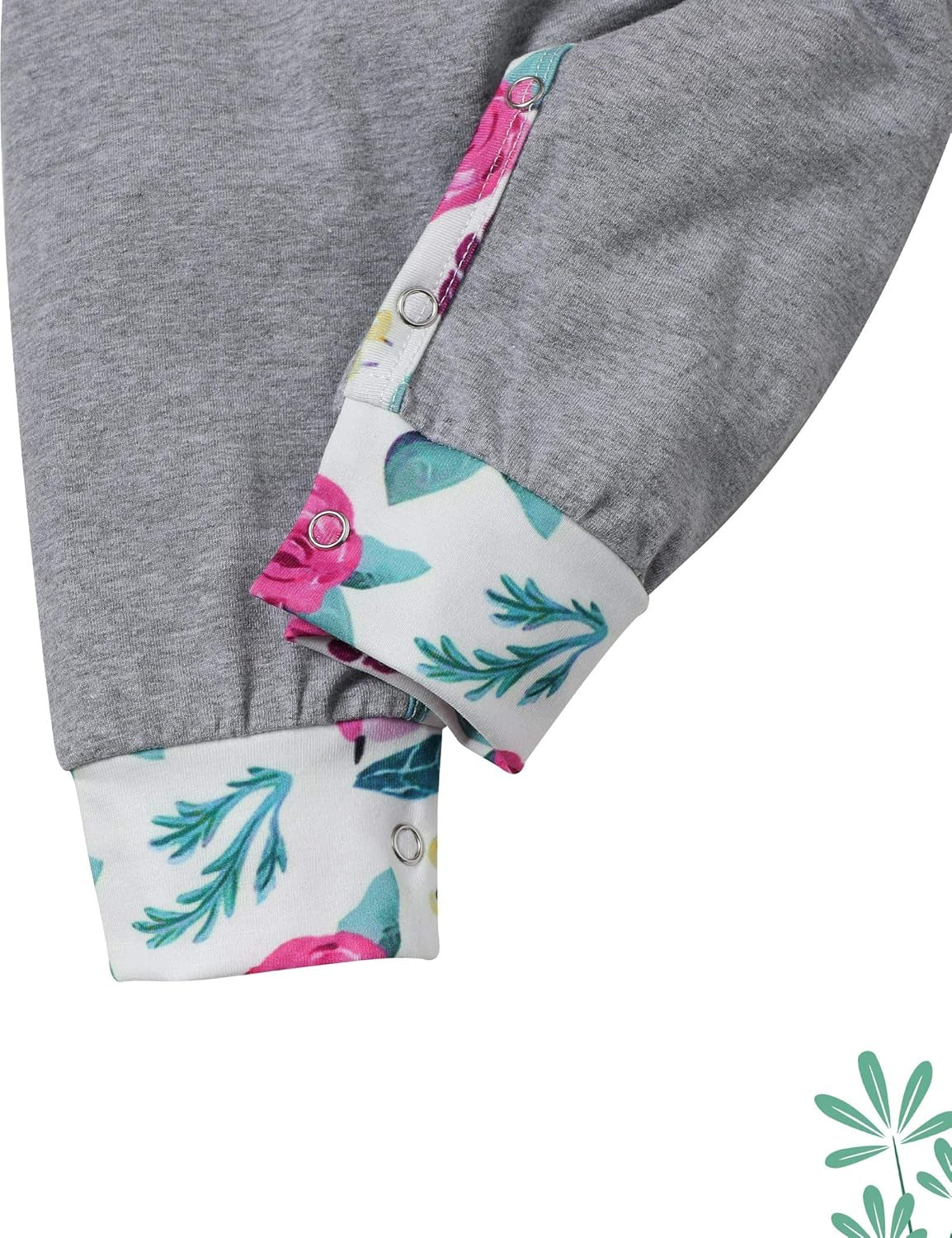 Baby Girl Clothes Cute Floral Infant Newborn Baby Clothes for Girls Letter Print Snap Baby Girl Romper Jumpsuit