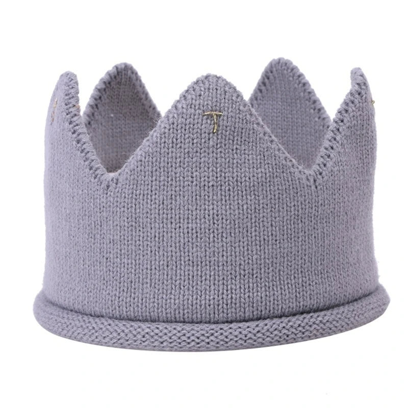 Star Crown Baby Hat Photography Props Autumn Winter Knit Newborn Baby Girl Boy Hat Turban Infant Crown Birthday Party Hat Cap